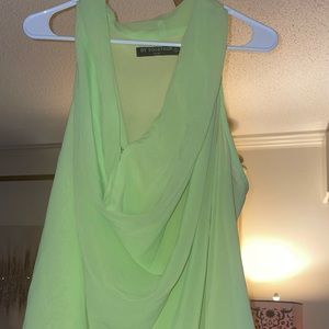 Women’s size large cowl scoop neckline. Lime green. Flawless